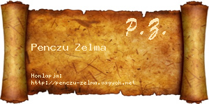 Penczu Zelma névjegykártya